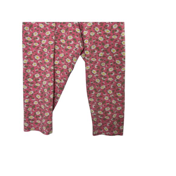 Boden Pink Daisy Cropped Leggings Girl's Size 15-16yrs - Picture 3 of 5